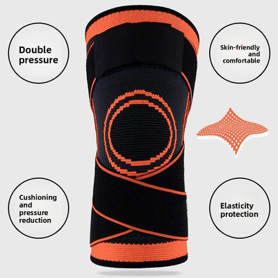 Sports kneecap outdoor riding strap kneecap protective gear running mountaineering kneecap cover sports pressure strap kneecap